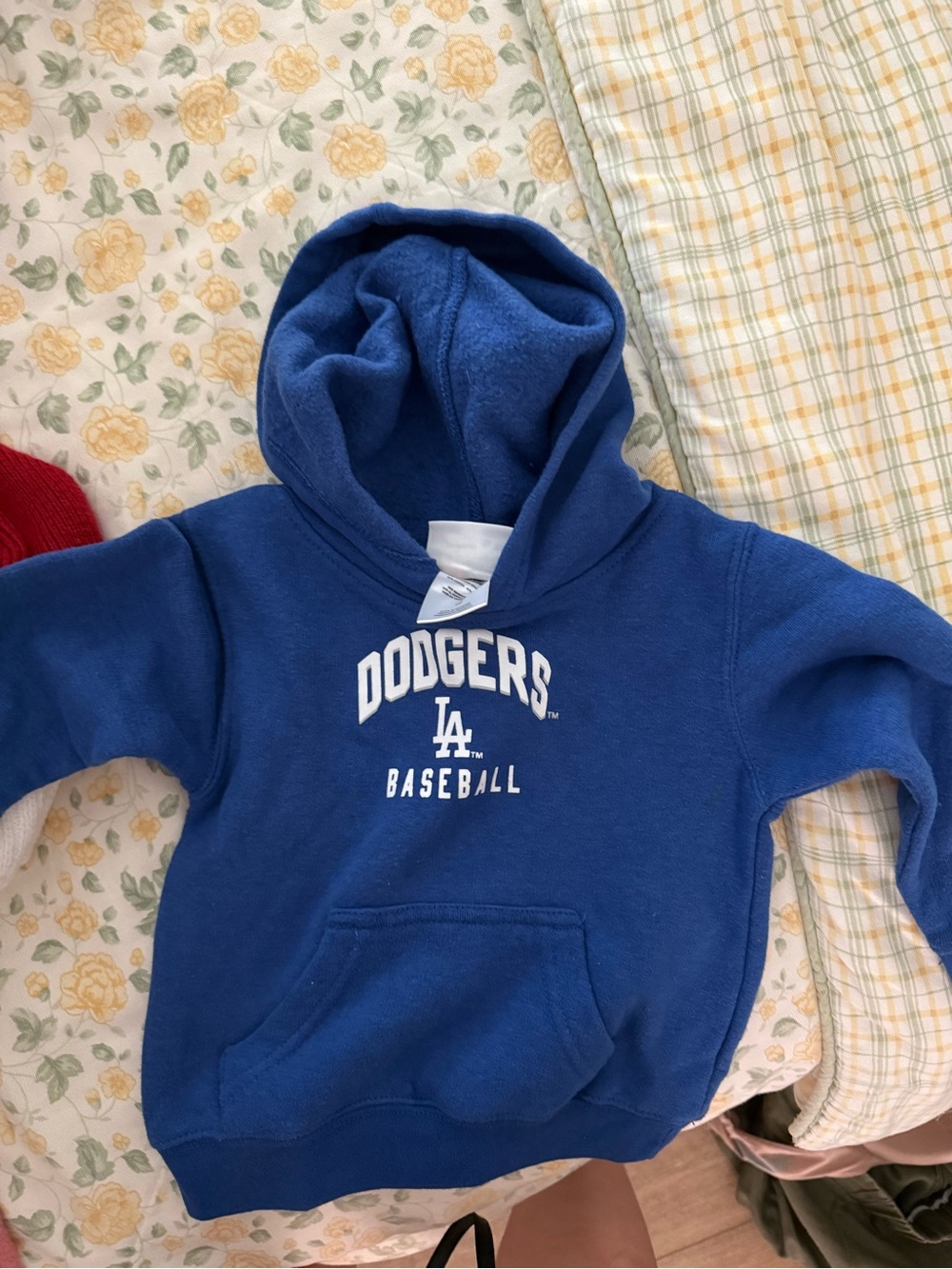 LA dodgers toddler Kids' Blue Hoodie - Baseball Logo